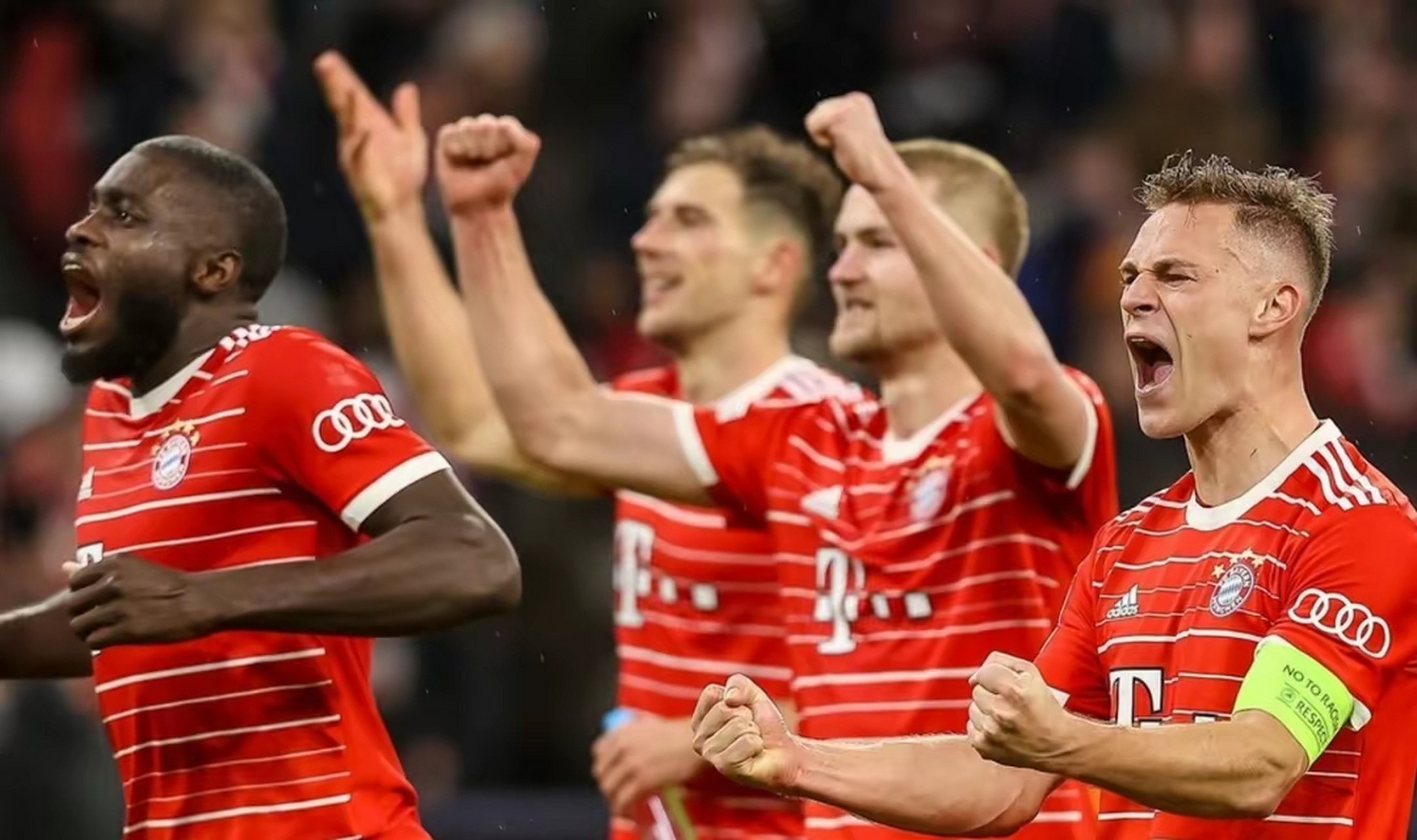 哈维梅开二度，拜仁全胜晋级欧冠八强的简单介绍